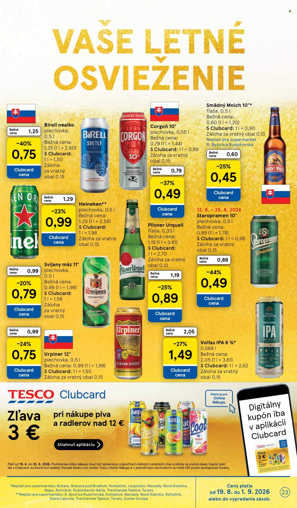 Leták TESCO supermarket - 19.8.2026 - 25.8.2026. Strana 23