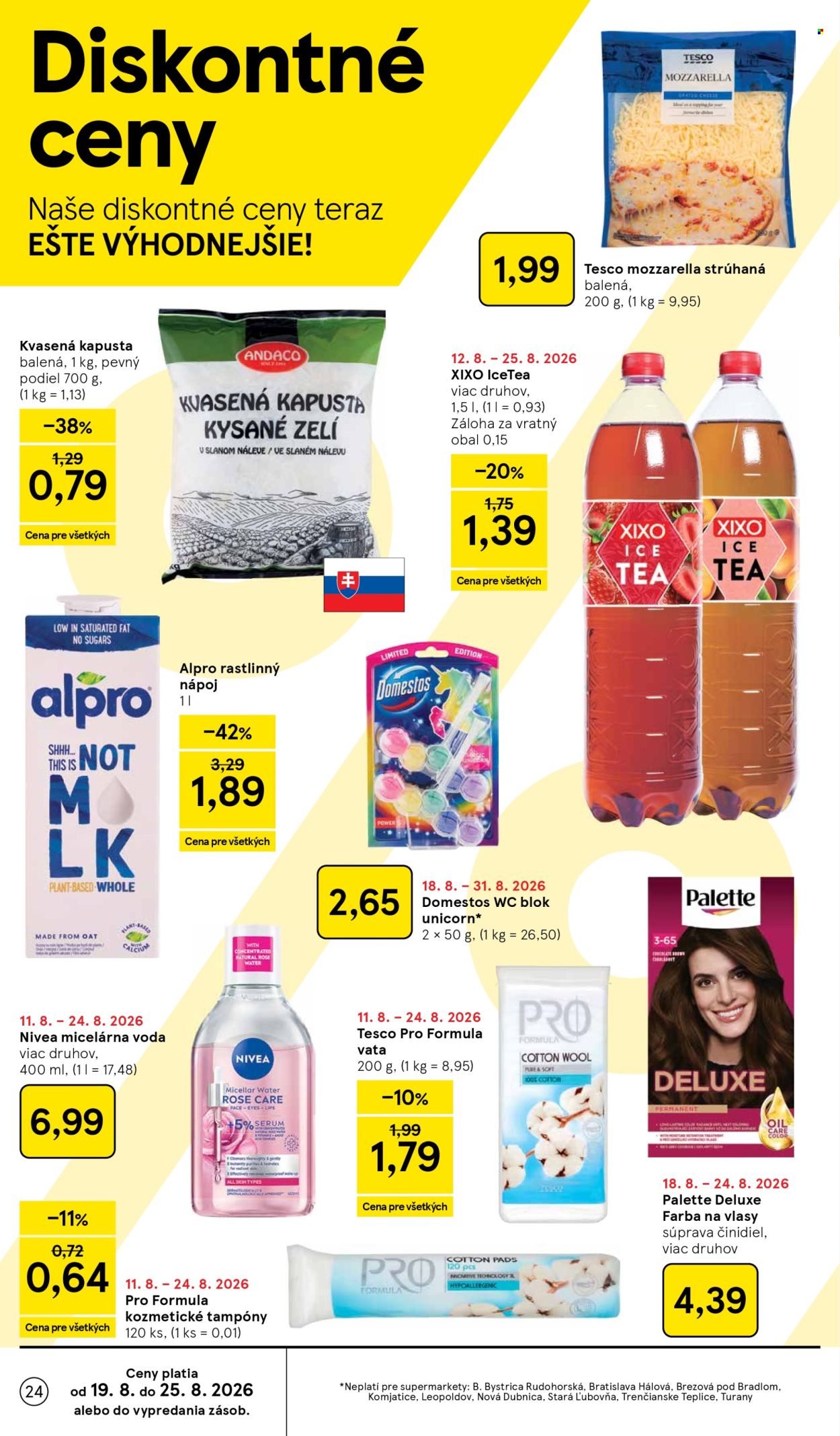 Leták TESCO supermarket - 19.8.2026 - 25.8.2026. Strana 24