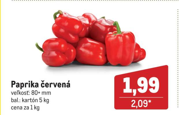 Paprika červená