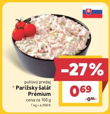 Parížsky šalát Prémiu