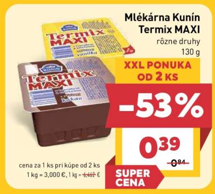 Mlékárna Kunín termix maxi