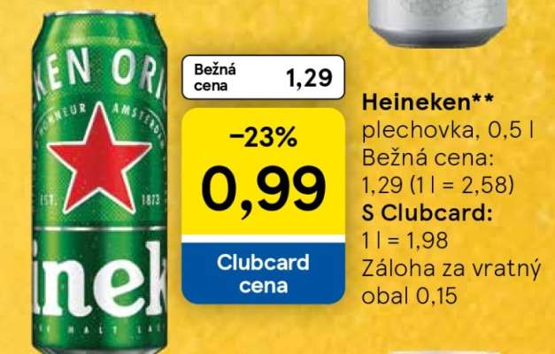 Heineken plechovka