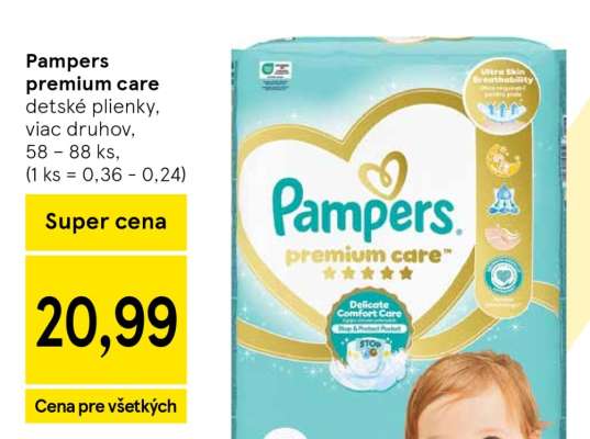 Pampers premium care