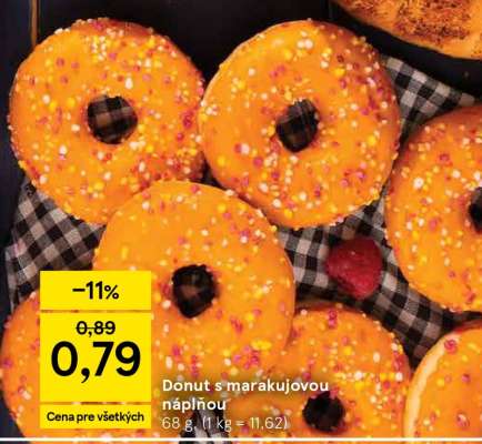 Donut s marakujovou náplňou