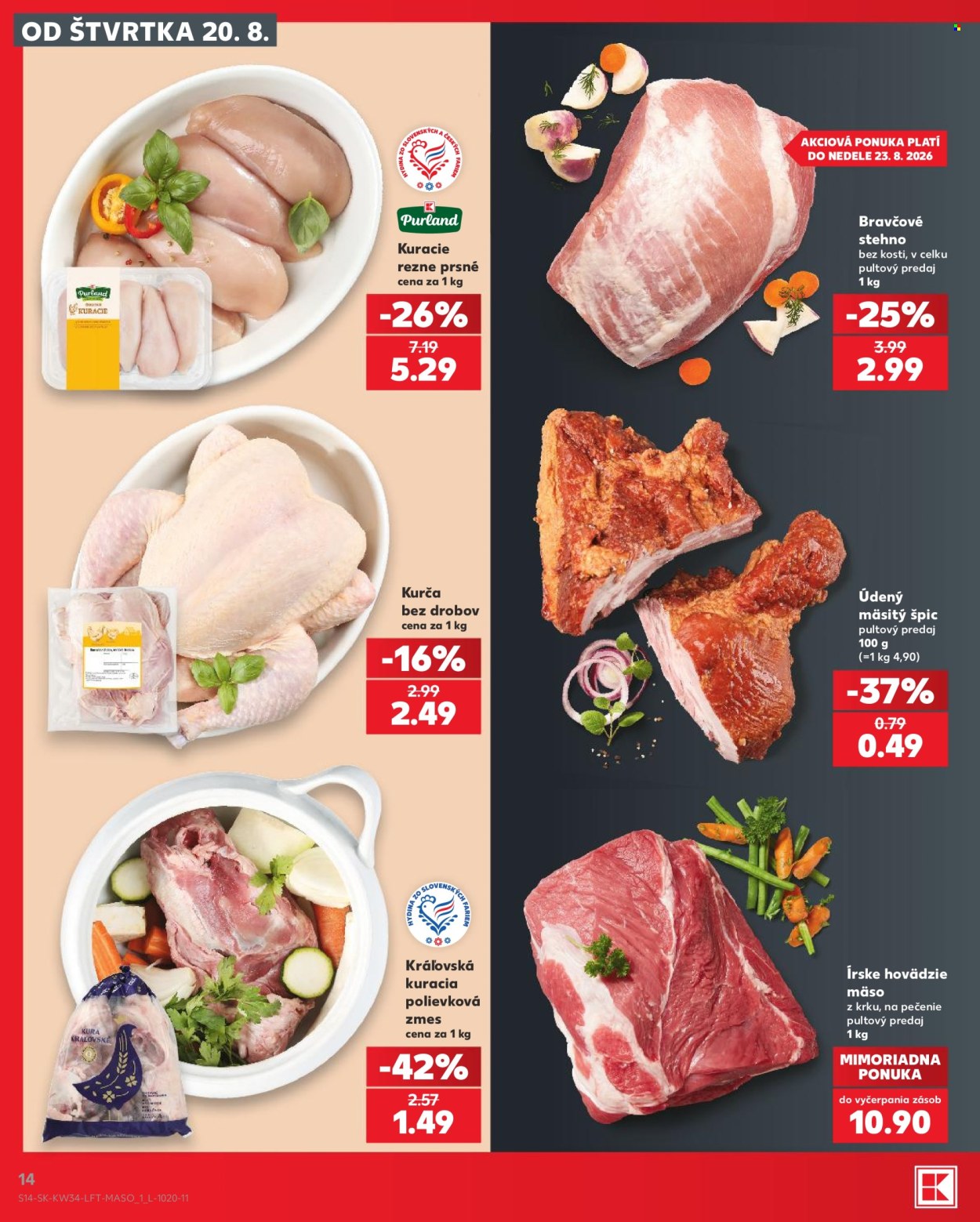 Leták Kaufland - 20.8.2026 - 26.8.2026. Strana 14