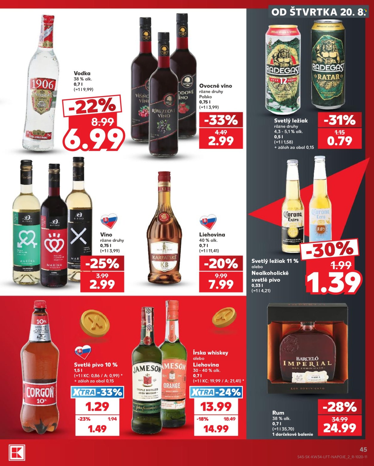 Leták Kaufland - 20.8.2026 - 26.8.2026. Strana 45