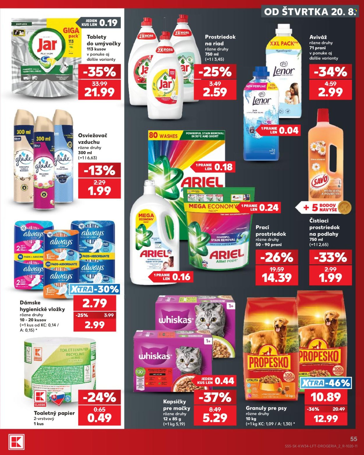 Leták Kaufland - 20.8.2026 - 26.8.2026. Strana 55