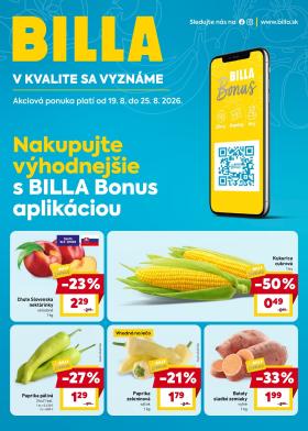 Billa - Bonus leták