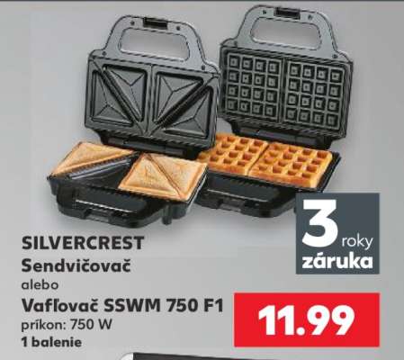 Vaflovač SSWM 750 F1