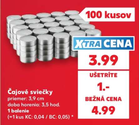 Čajové sviečky