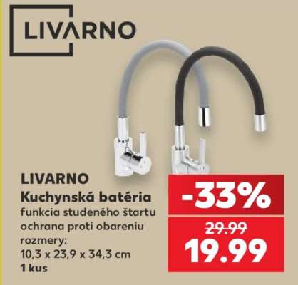 LIVARNO Kuchynská batéria
