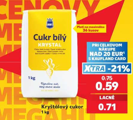 Kryštálový cukor, 1 kg