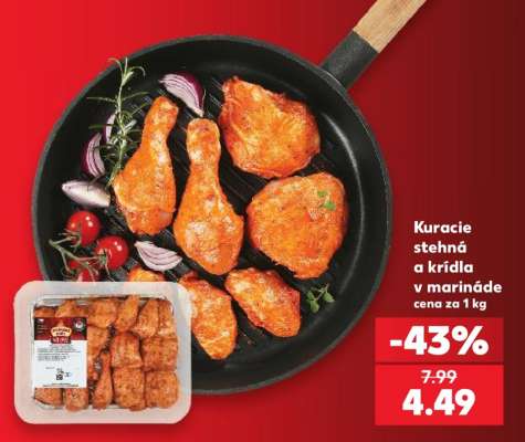 Kuracie stehná a krídla v marináde