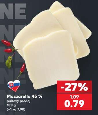 Mozzarella 45 %