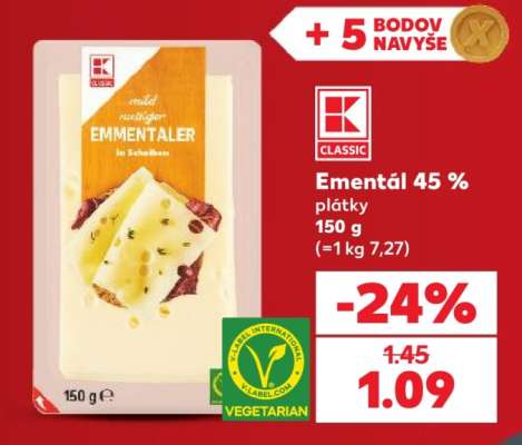Ementál 45 %