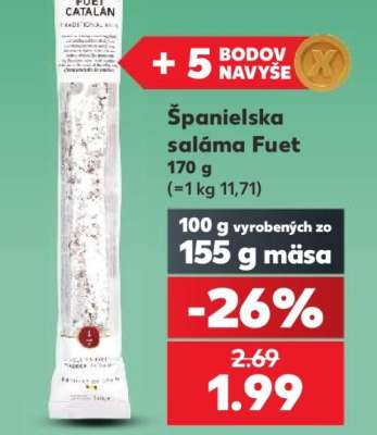 Španielska saláma Fuet