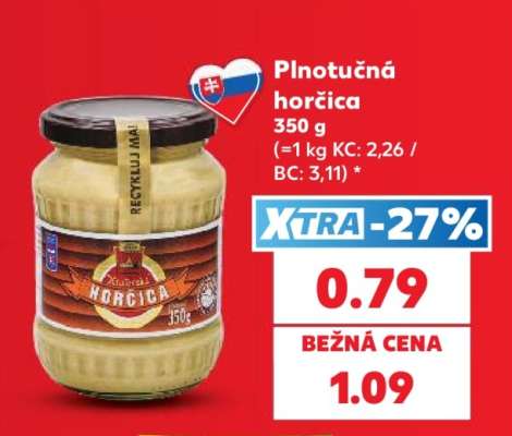 Plnotučná horčica