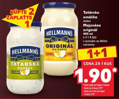 Tatárska omáčka alebo Majonéza originál 405 ml