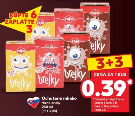 Ochutené mlieko