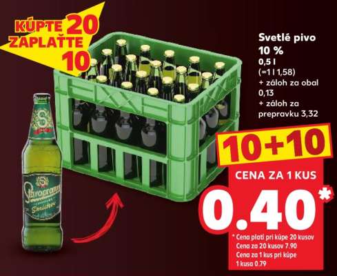 Svetlé pivo 10 %