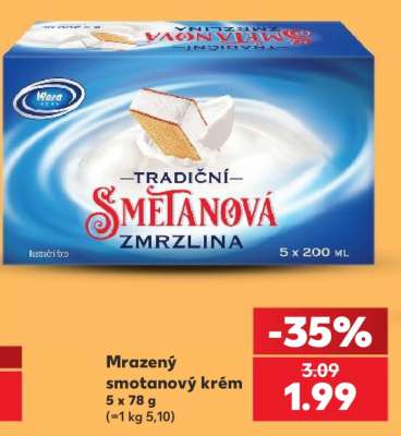Mrazený smotanový krém