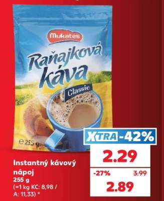 Instantný kávový nápoj