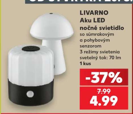 LIVARNO Aku LED nočné svietidlo