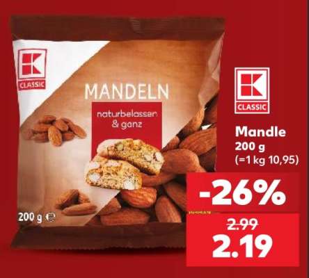 Mandle 200 g