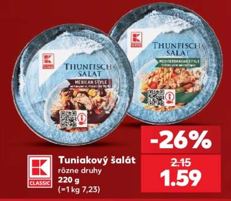 Tuniakový šalát