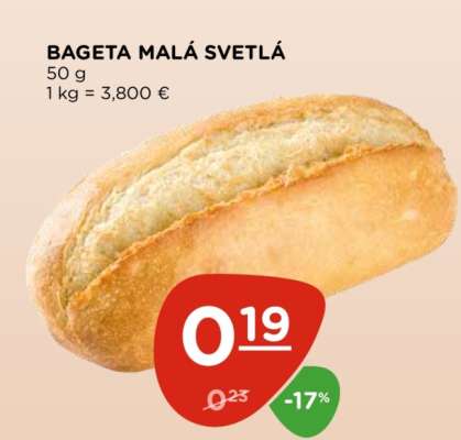 Bageta malá svetlá