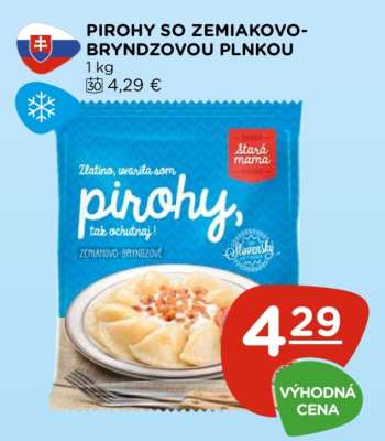 Pirohy so zemiakovo-bryndzovou plnkou