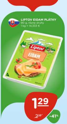 LIPTOV EIDAM PLÁTKY