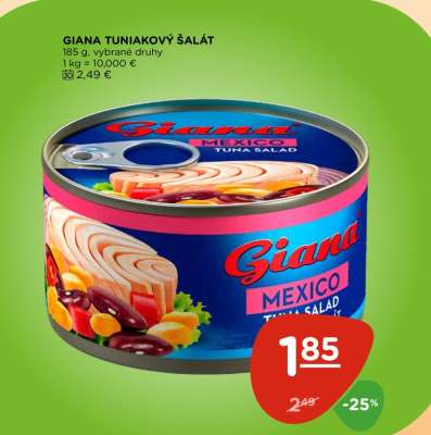 Giana tuniakový šalát