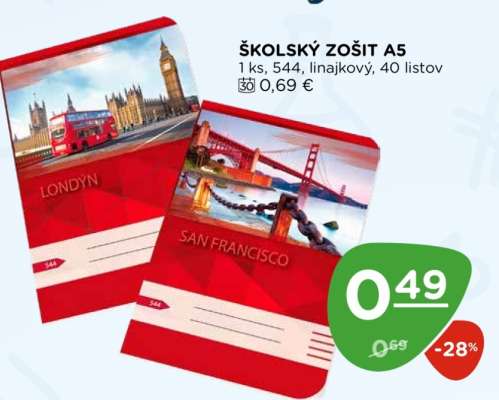 Školský zošit A5