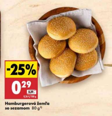 Hamburgerová žemľa so sezamom