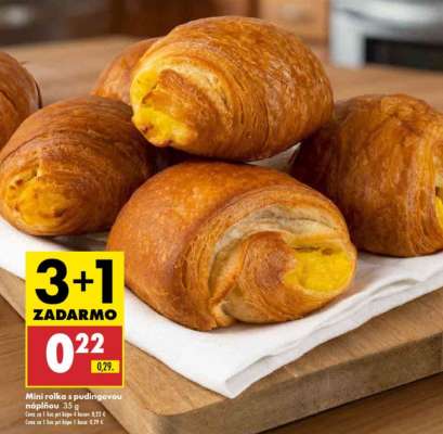 Mini rolka s pudingovou náplňou 35 g