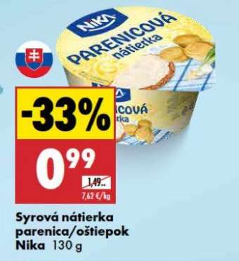 Syrová nátierka parenica/oštiepok Nika 130 g