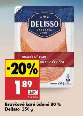 Bravčové karé údené 80% Delisso