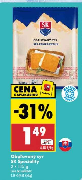 Obaľovaný syr SK Špeciality