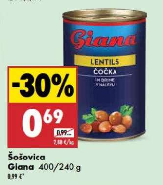 Šošovica Giana 400/240 g