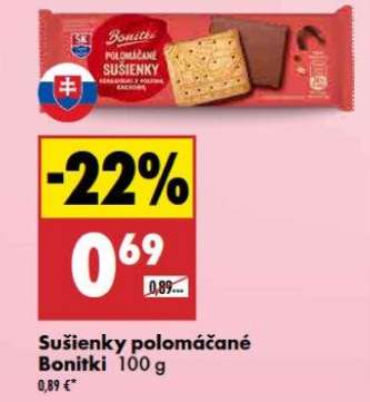 Sušienky polomáčané Bonitki 100 g
