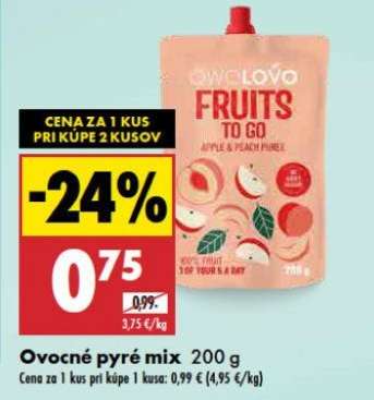 Ovocné pyré mix 200 g