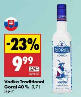 Vodka Traditional Goral 40 % 0,7 l