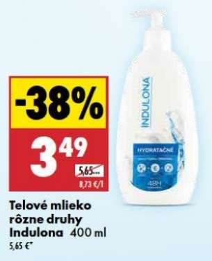 Telové mlieko rôzne druhy Indulona 400 ml