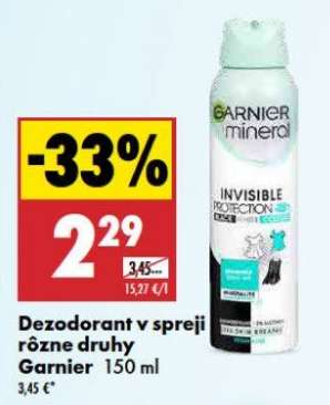 Dezodorant v spreji rôzne druhy Garnier 150 ml
