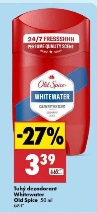 Tuhý dezodorant Whitewater Old Spice 50 ml