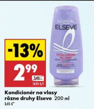 Kondicionér na vlasy rôzne druhy Elseve 200 ml