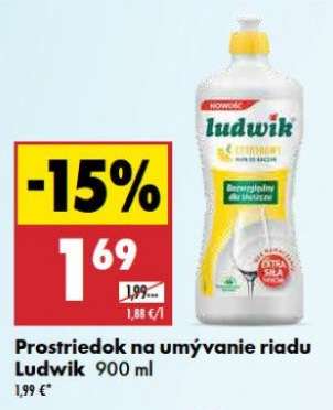 Prostriedok na umývanie riadu Ludwik 900 ml