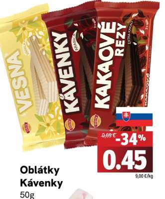 Oblátky Kávenky