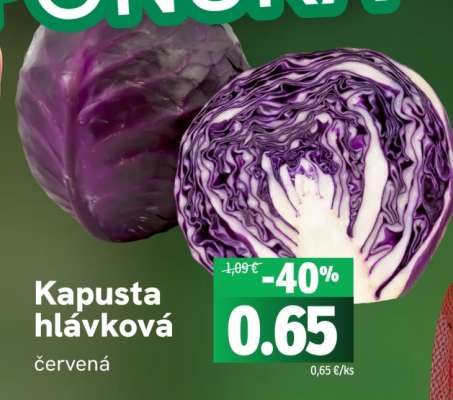 Kapusta hlávková červená